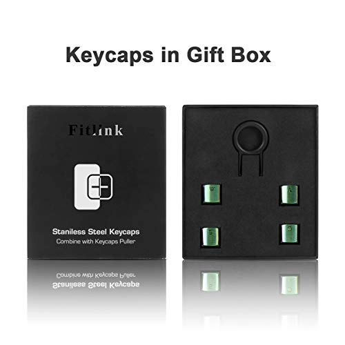 FPS & MOBA Gaming Keycaps - Stainless Steel Diamond Blue