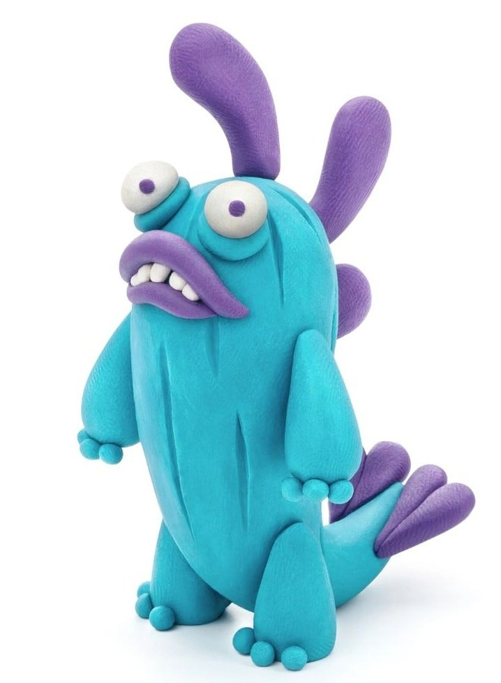 DIY Beasts Yollo, Violet, Fishka - Modelling Clay 3+ years 6 cans