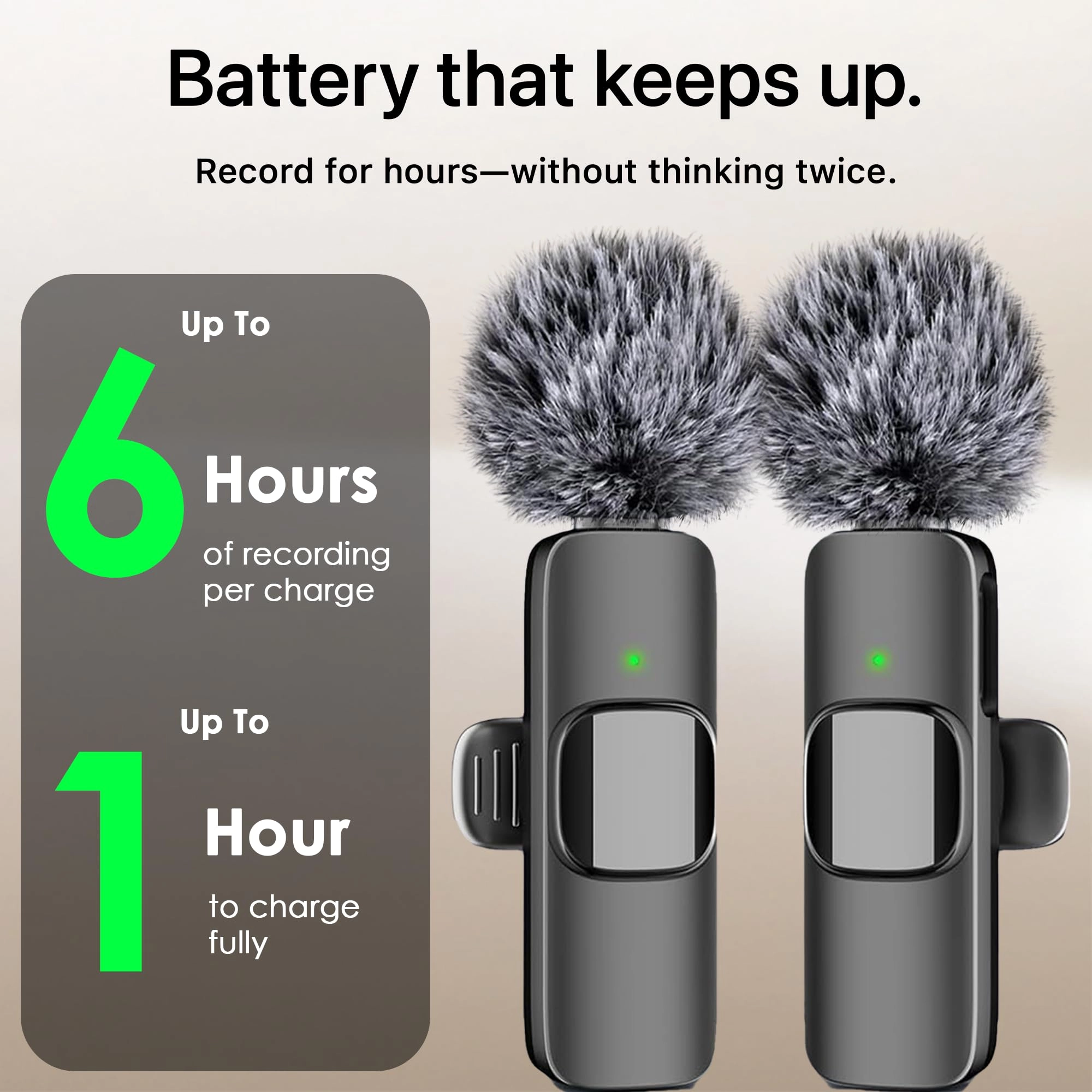 mini-mic-pro Wireless+Lightning+USB Microphone 2 Pack
