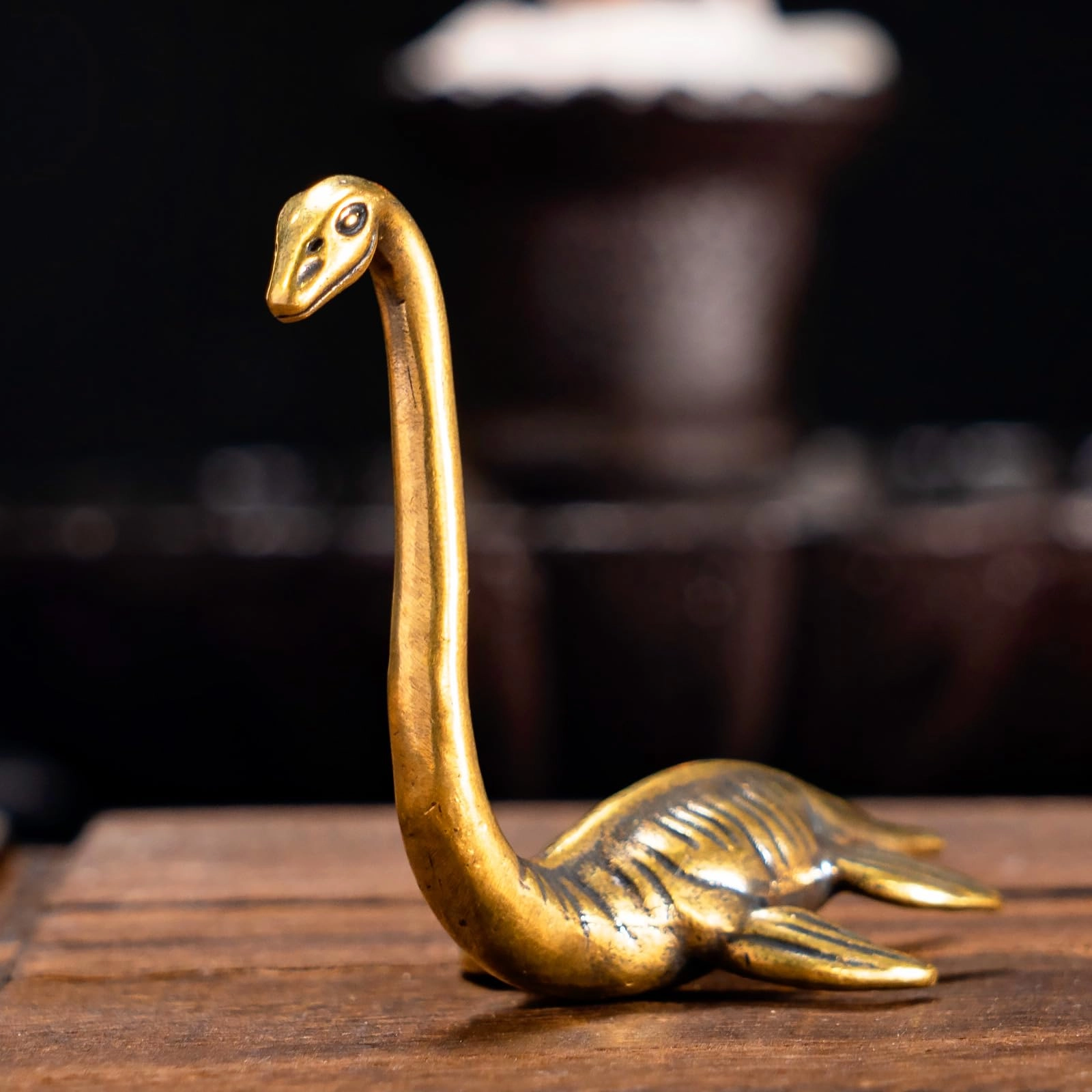 Loch Ness Monster Statue - Brass