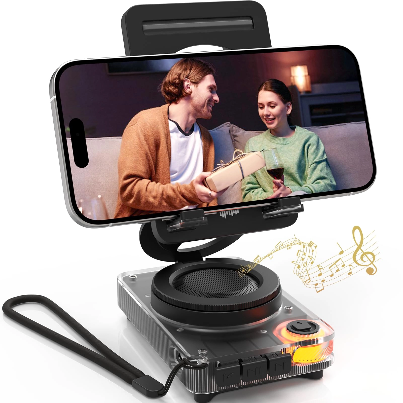 ANCwear Mobile Phone Stand with Wireless Bluetooth Speaker