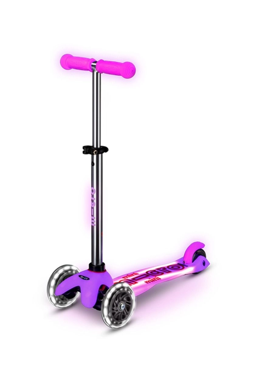 Mini Deluxe 3-Wheel Kick Scooter – 120/85 mm LED