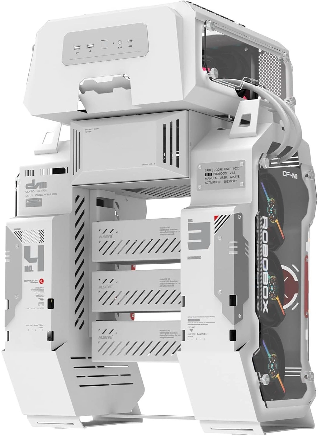 ALSEYE ROBOBOX W12 Plus - Transparent panoramic side panel Micro ATX/ITX