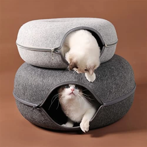 Donut Cat Bed - 60X28cm Wool Felt