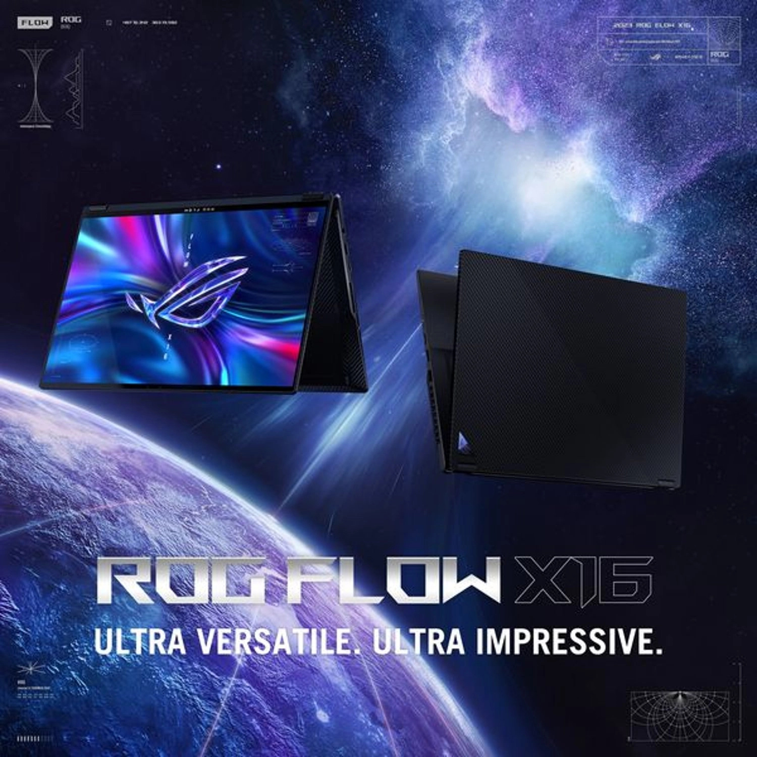 ROG Flow X16 GV601VV-NL030W - 16'' Core i9-13900H 16GB DDR5 1000GB SSD