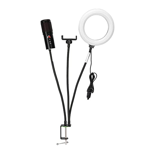 Condenser USB Microphone - Cardioid Mute Fill Light