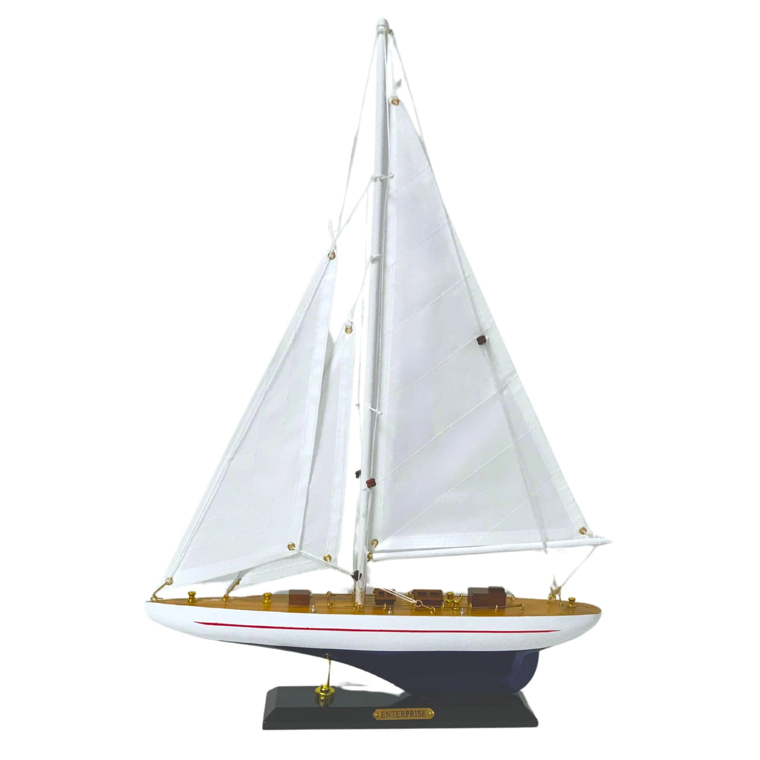 authentic r & m Wooden Model Sailboat - Cotton Wood