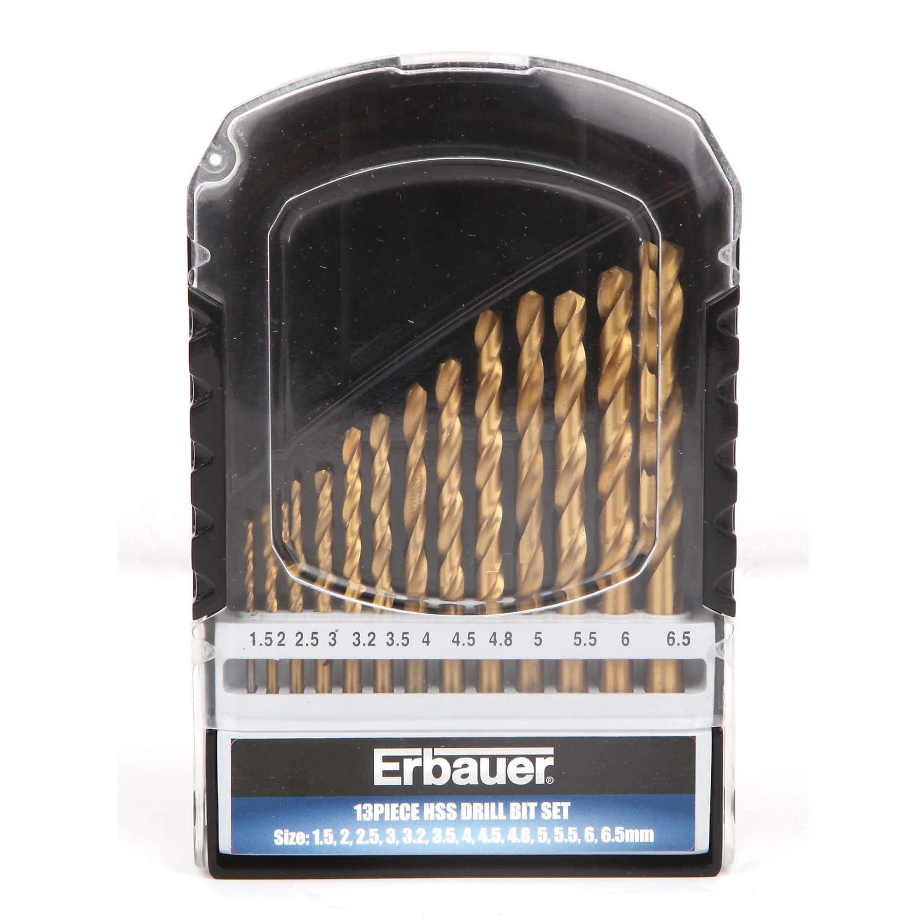Erbauer Metal Drill Bit Set - High speed steel 13 piece(s)