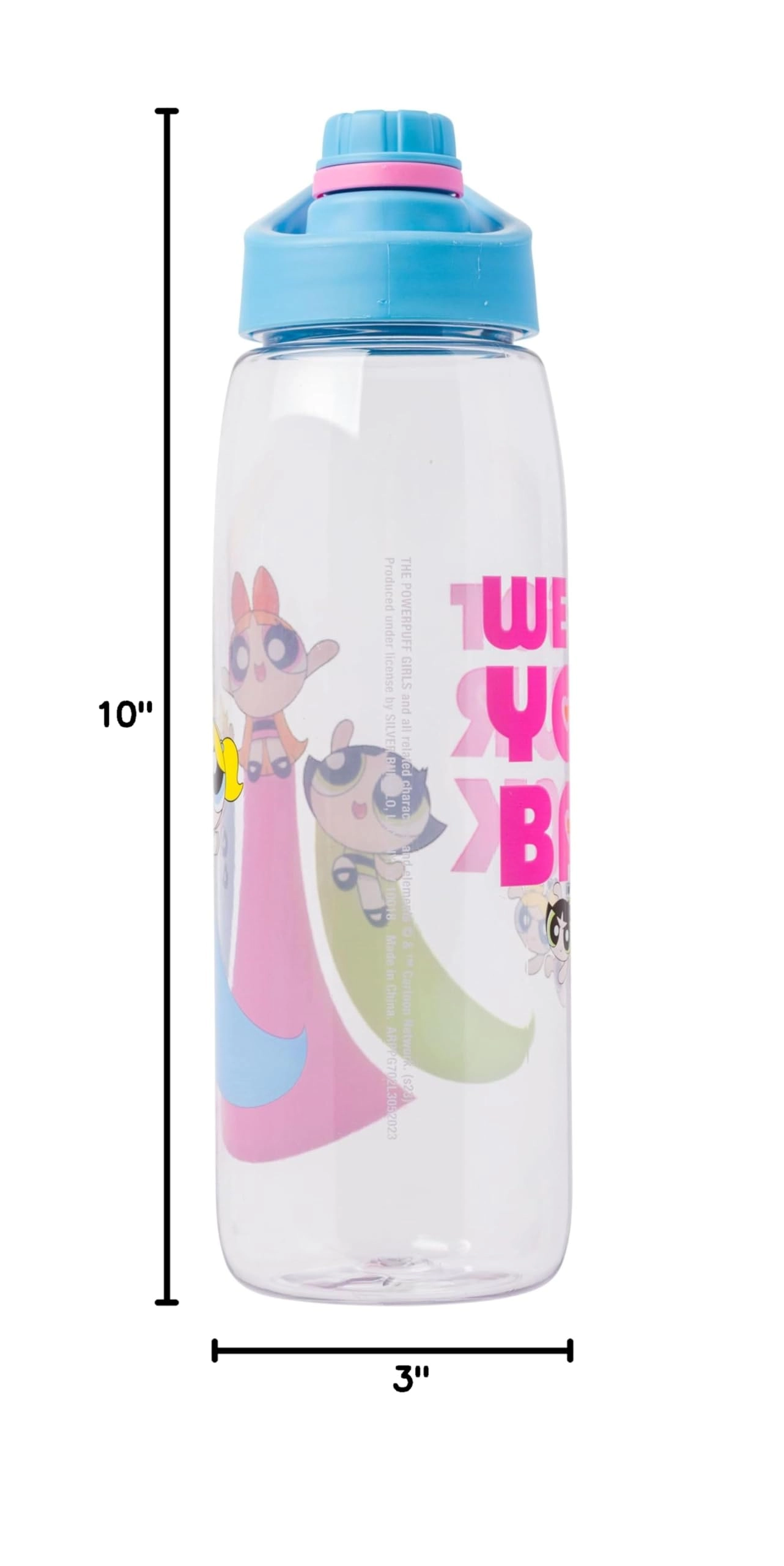 The Powerpuff Girls Water Bottle - Screw-On Lid