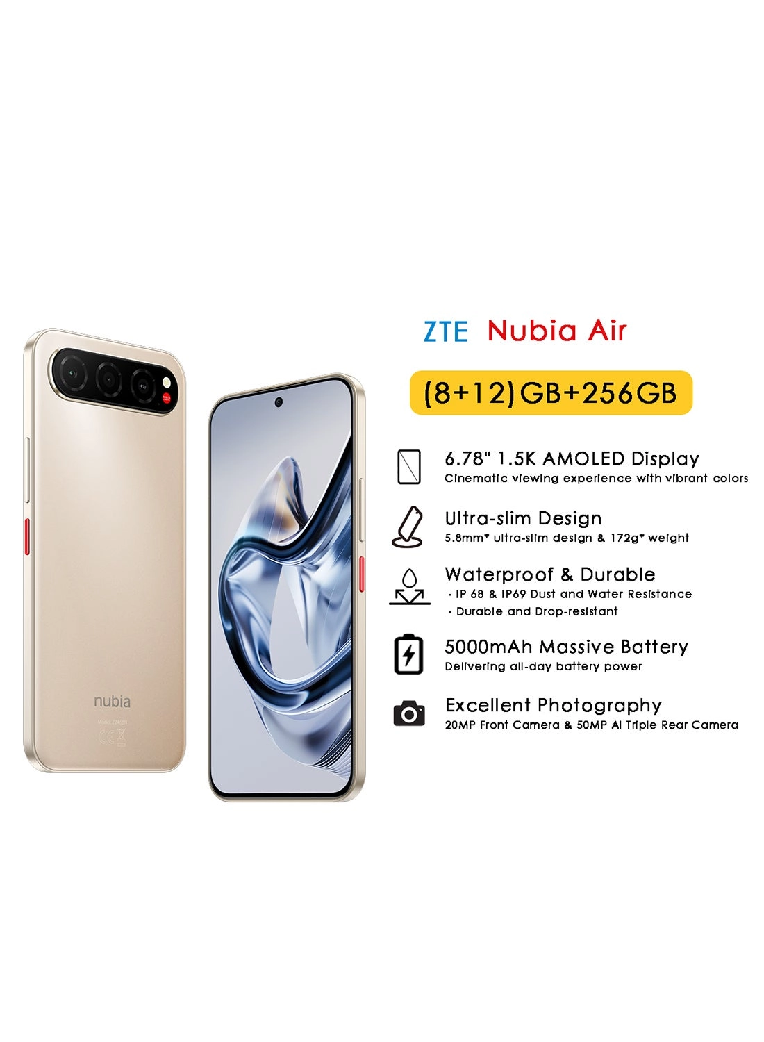 Nubia Air - 20GB 256GB