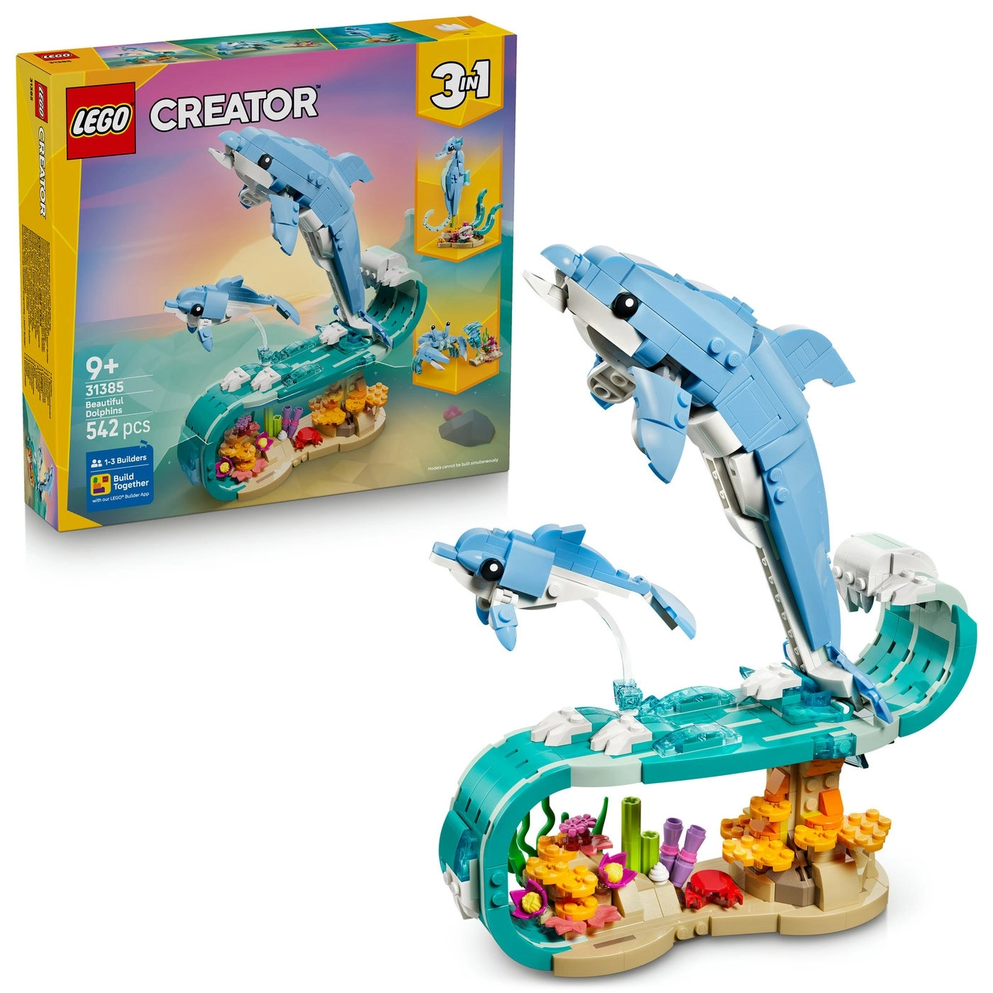 LEGO Creator Sea Animals: Beautiful Dolphins (31385)