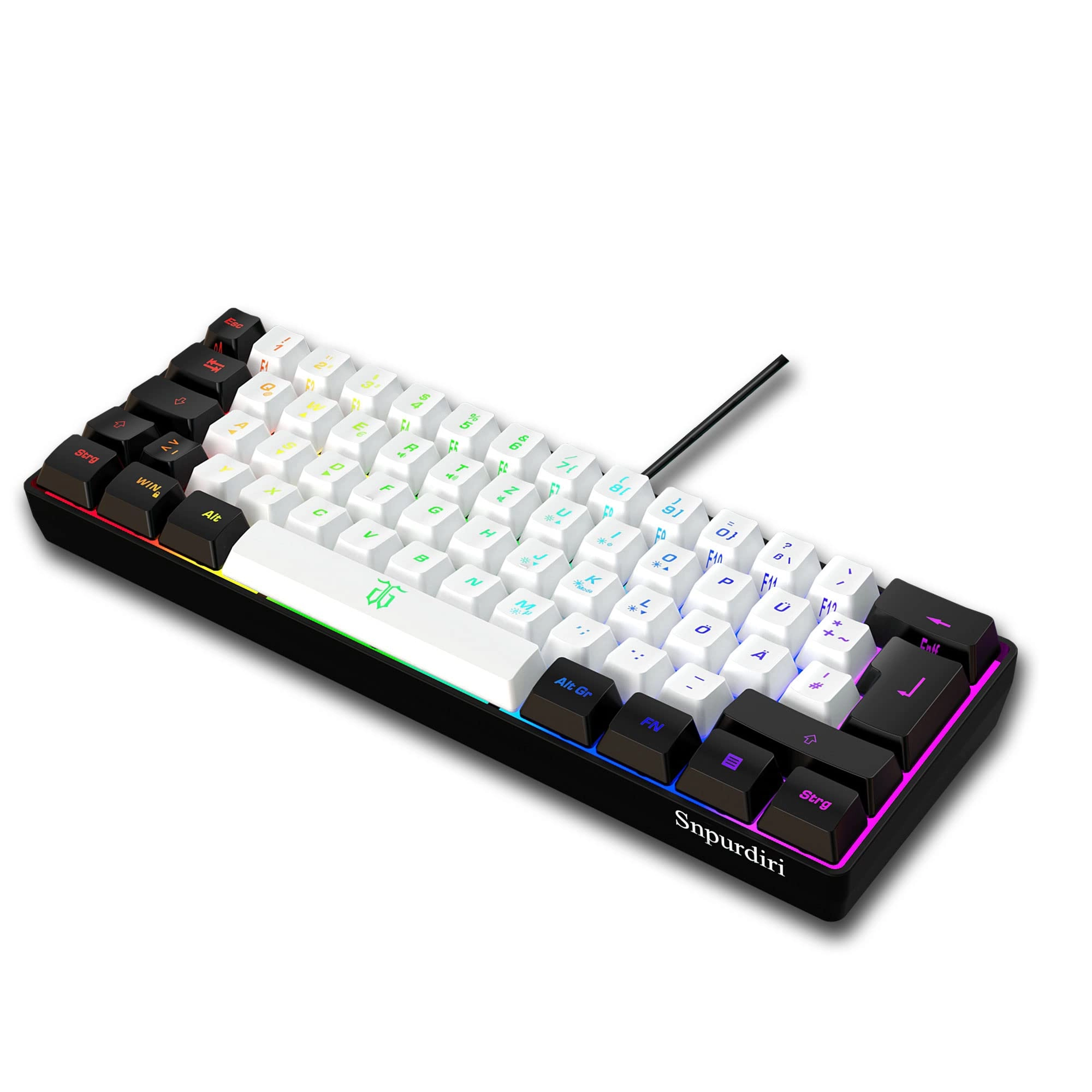 Snpurdiri 60% Mechanical Gaming Keyboard - Wired