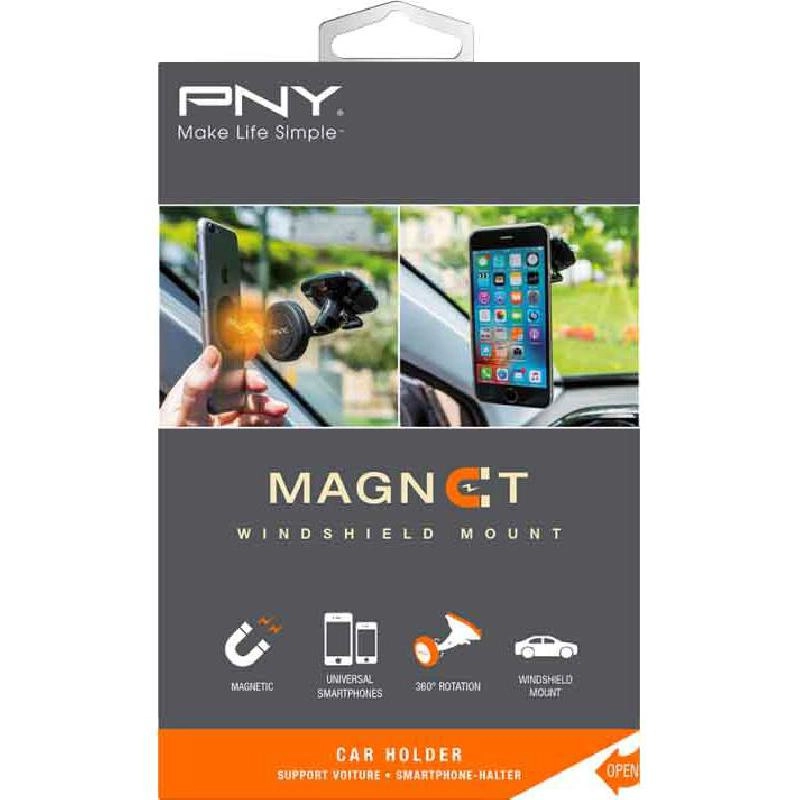 Magnet Windshield Mount - Universal Black 360 Degree Rotation