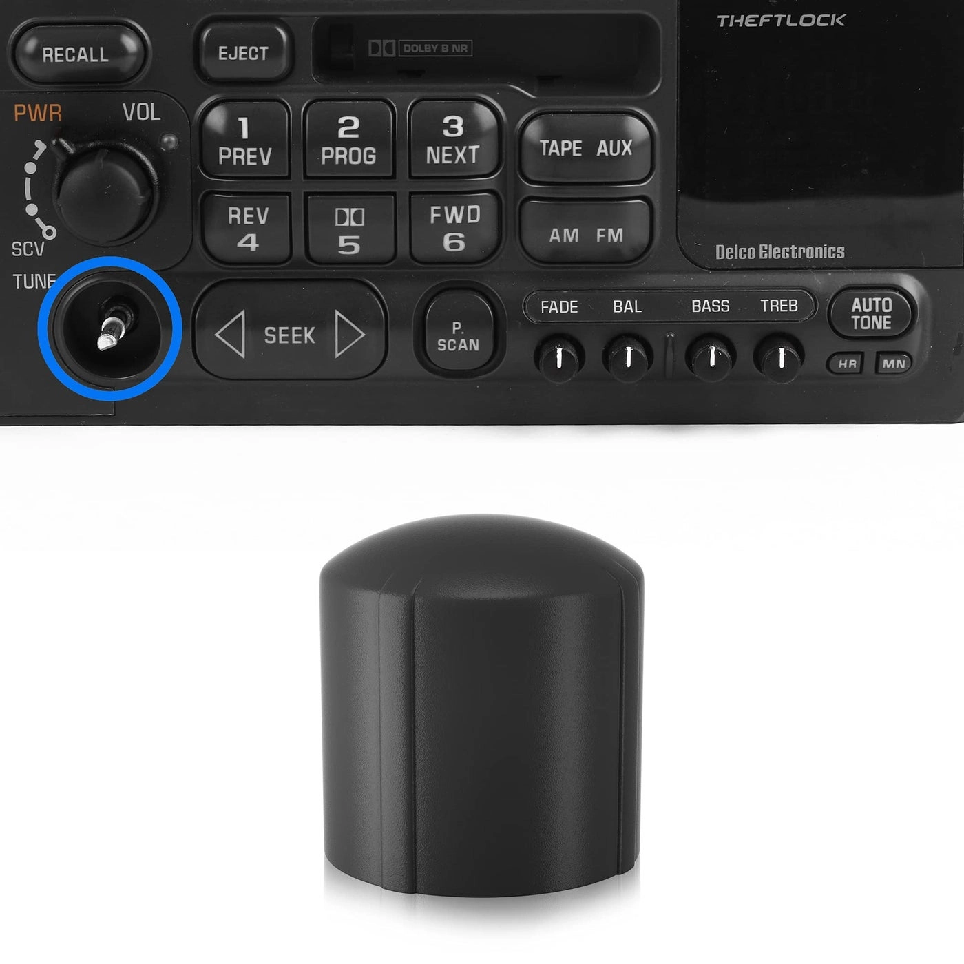 BASIKER Radio Stereo Control Tuner Knob - GMC Chevy Chevrolet Suburban Silverado Tahoe Corvette Yukon Cadillac Escalade Sierra