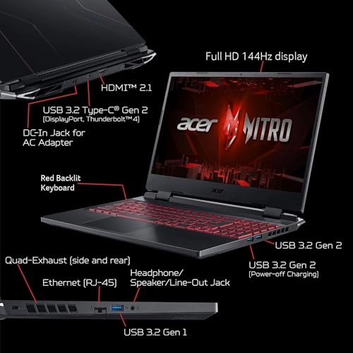 Nitro 5 AN515 - 15.6'' Core i5-12500H