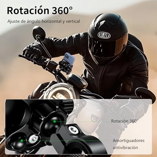 Motorcycle Phone Holder - 360 Rotation Aluminium Body