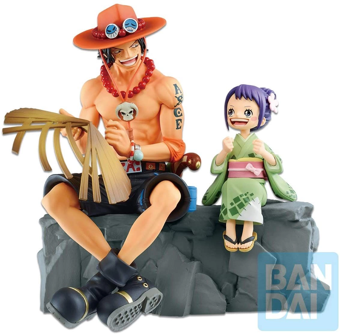 Generic Ace and Otama - One Piece Emorial Vignette Ichibansho (18 cm)