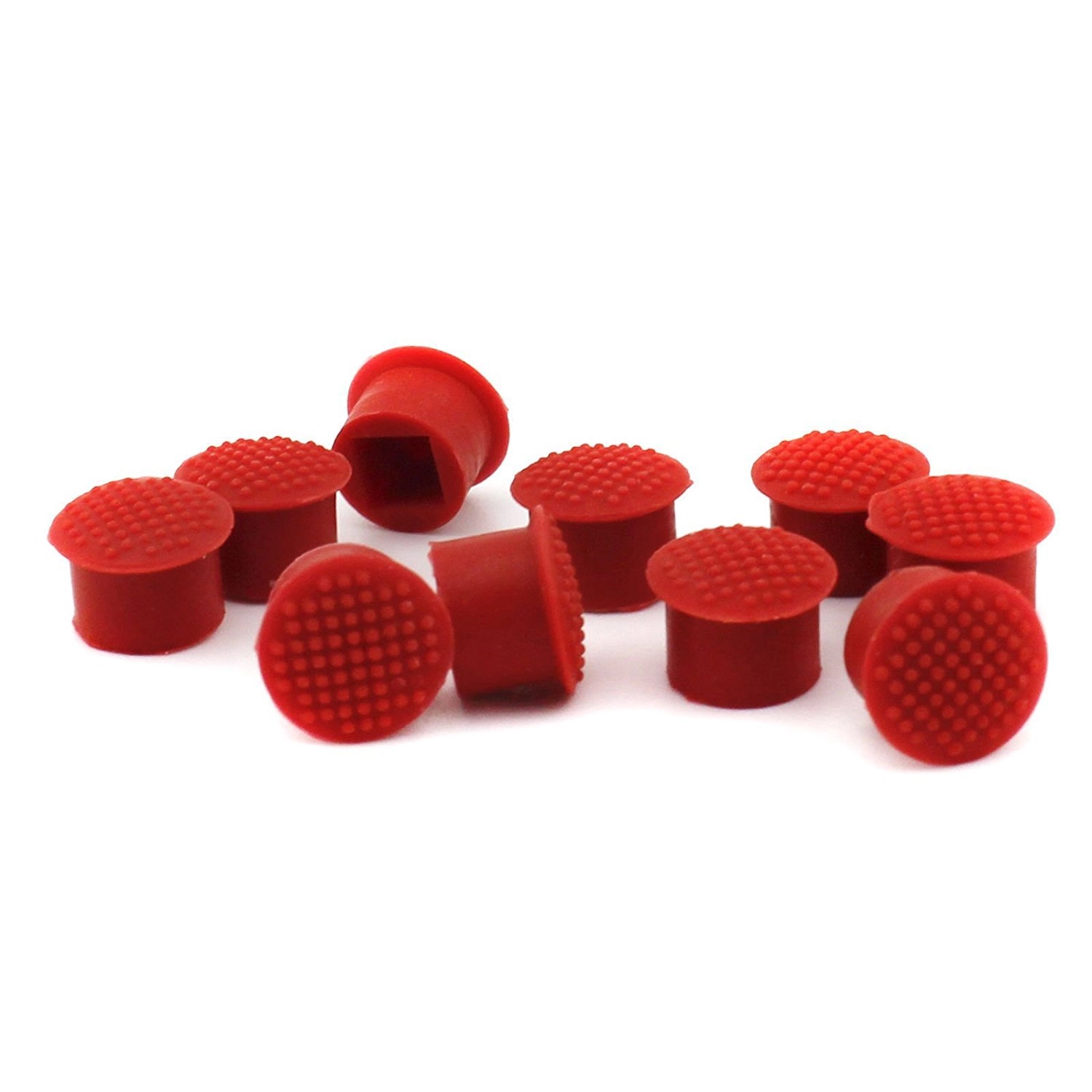 JNSupplier TrackPoint Keyboard Mouse Red Cap Soft Dome Laptop Pointer - 10 Pack