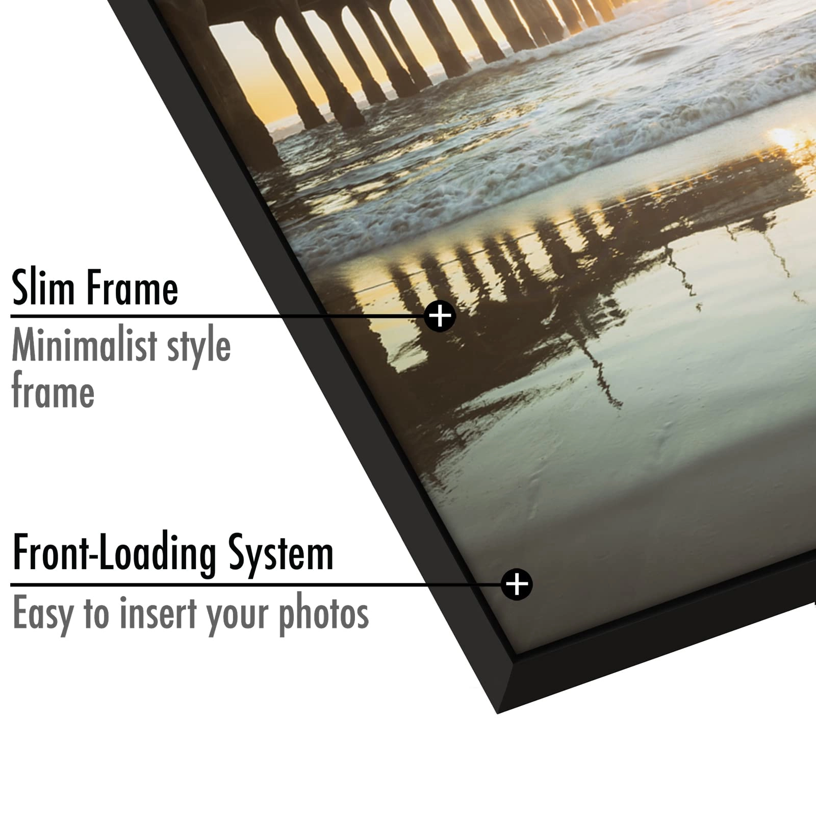 Front Loading Picture Frame - 4X6 Set