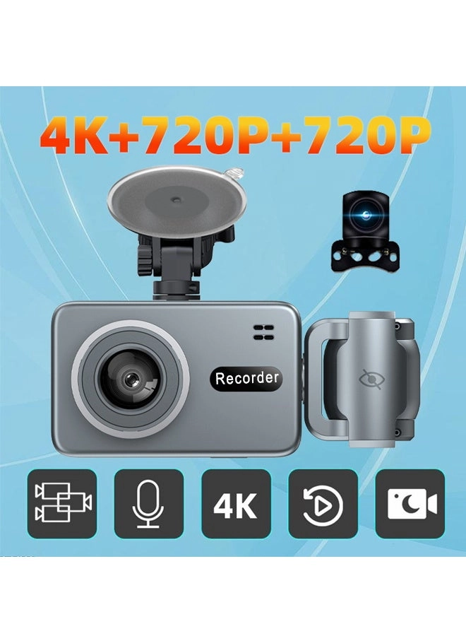 360° Dash Cam - 3840×2160