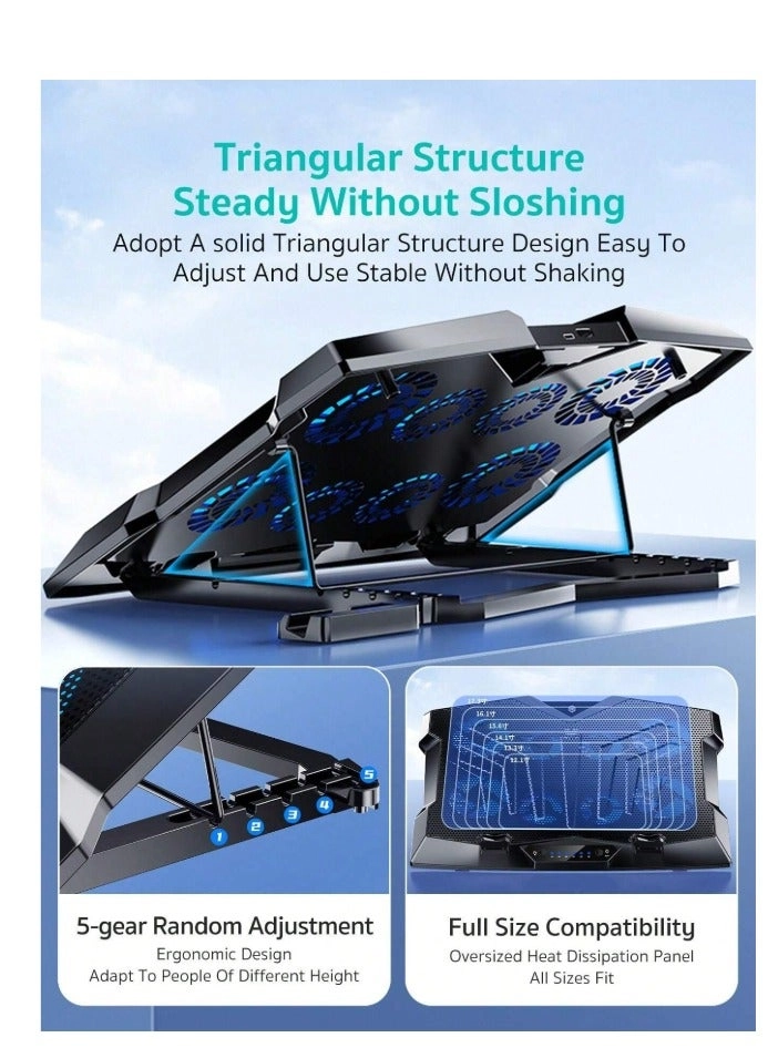8 CORE COOLING LAPTOP STAND - 8 15.6-17.3 Inch