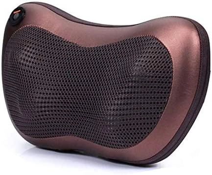 UAEJJ Vibrating Kneading Back And Neck Massager Pillow - Infrared Shiatsu 4 Heads