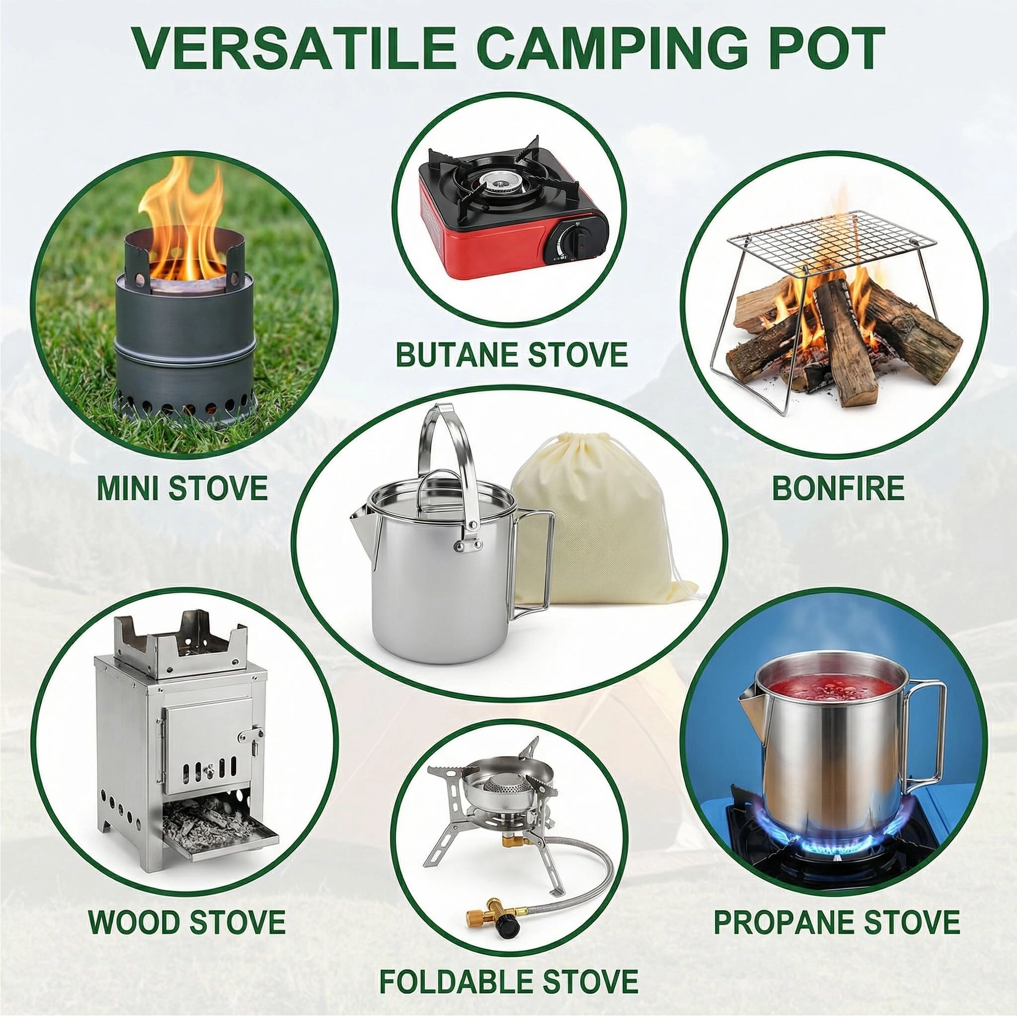Camping Tea Kettle - 1.0 Count 1.2 Liters