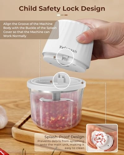 Mini Electric Chopper - 400 Millimeters Battery Powered
