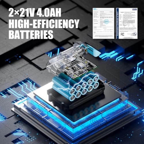 Mini Chainsaw - 6 & 8 Inch 8000 mAh Bundle