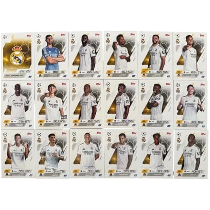 rayihni MATCH ATTAX 2025/2026 (25/26) Full Real Madrid Squad Bundle