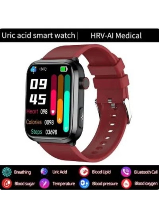 Glucose Monitoring Smart Watch - ECG Bluetooth Call SpO2