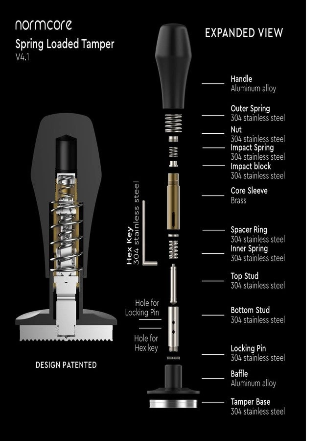 V4.1 Core Sleeve - 3 Adjustable Springs 30lb 25lb 15lb