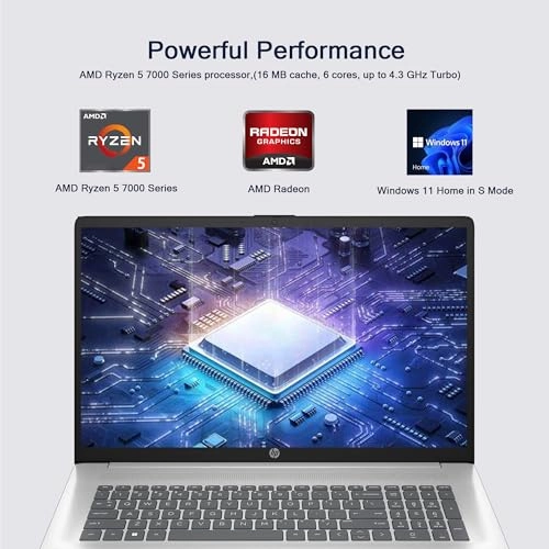 HP Laptop 17 - 17.3'' Ryzen 5-7430U 32GB DDR4 1TB SSD