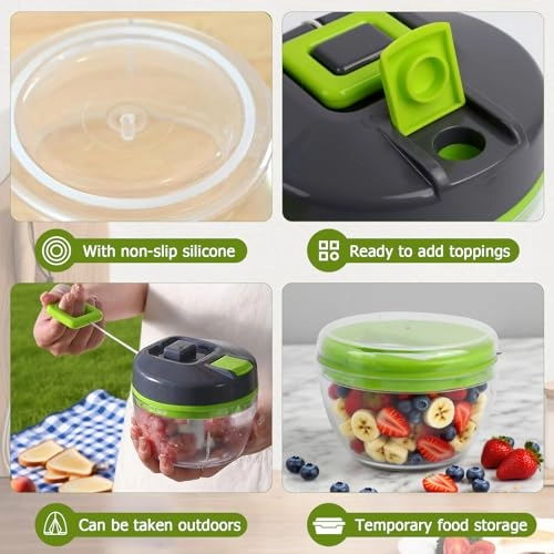 Manual Rope Chopper - 500ml 3 blades