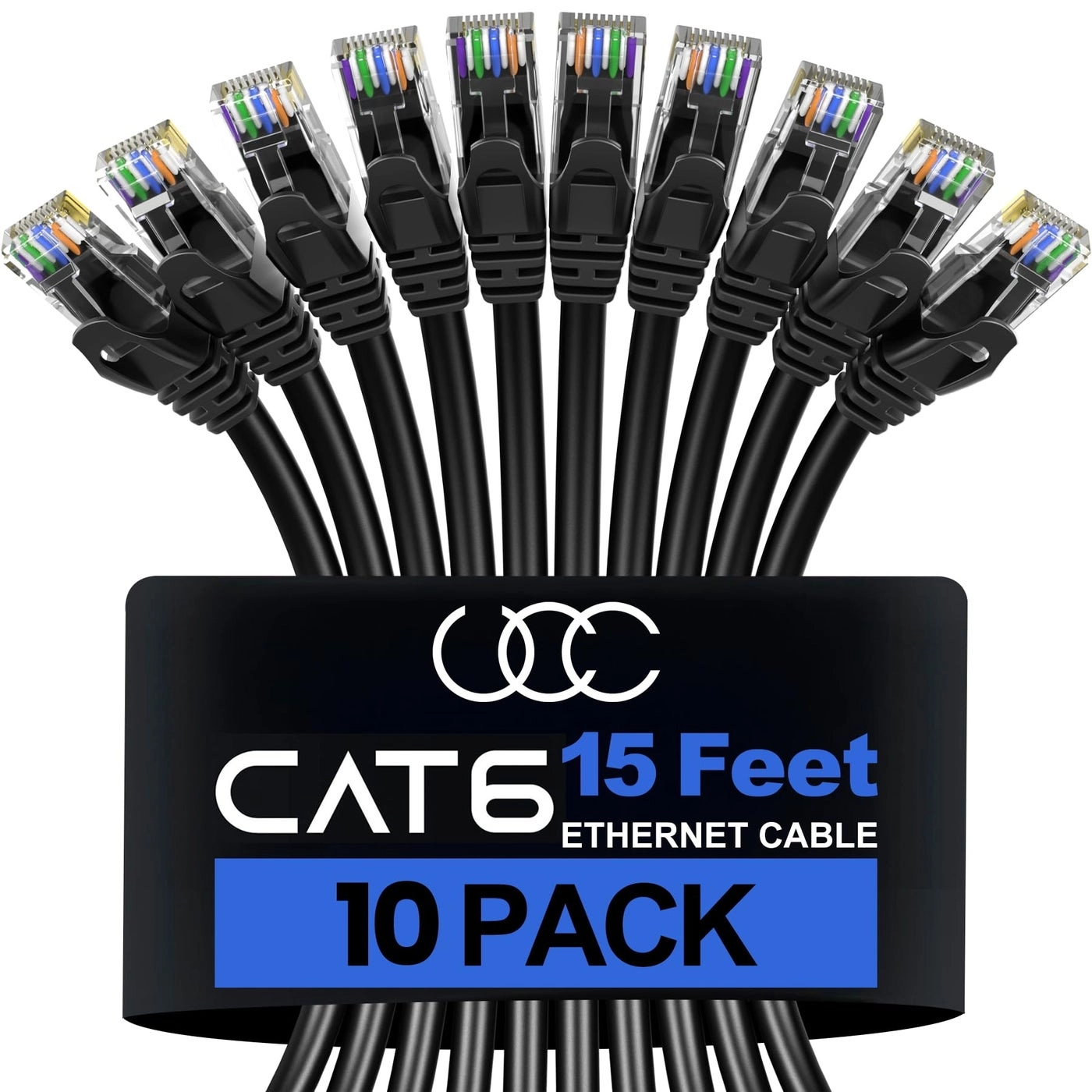 Ultra Clarity Cables Cat 6 Ethernet Cable - 15 FT Pack