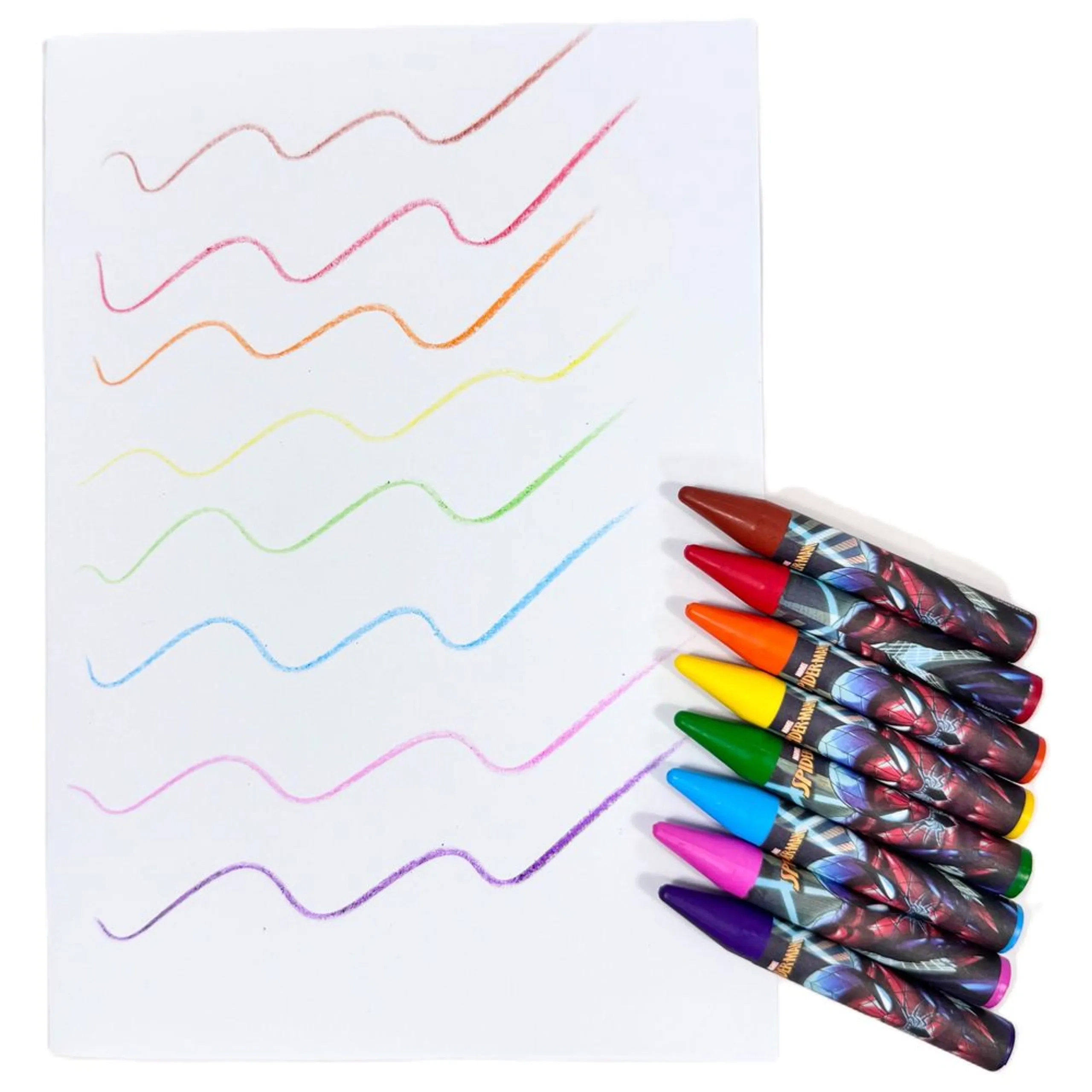 Marvel Spider-Man Beyond Limits Crayons - 12 Pcs