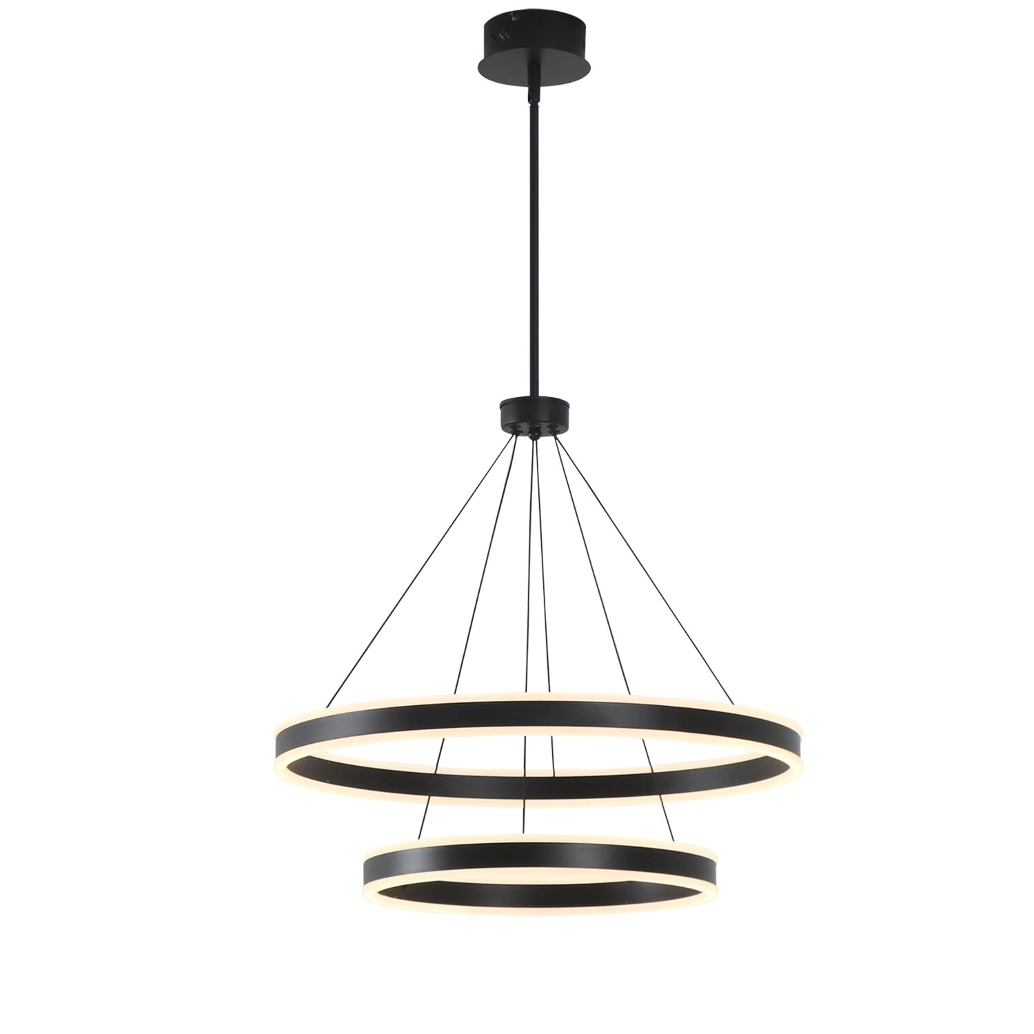 sinolite 2 Lights Rings Chandelier - 76 inches