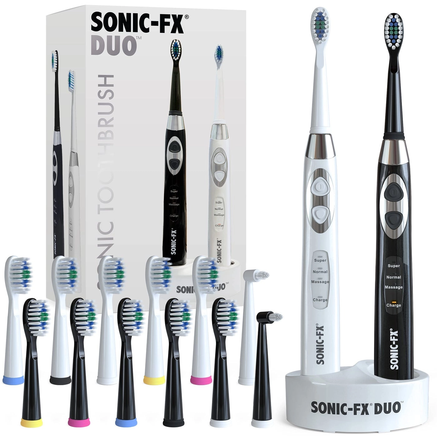 Sonic-FX Duo - Rechargeable 14 Brush Heads 3 Modes