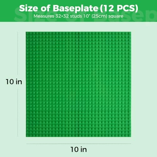 Classic Baseplates - 32x32 studs 12pcs
