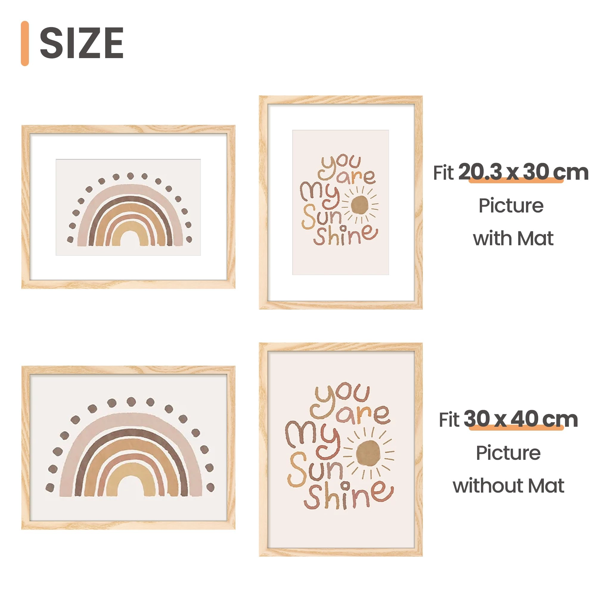 Picture frame - 30 x 40 cm Pack