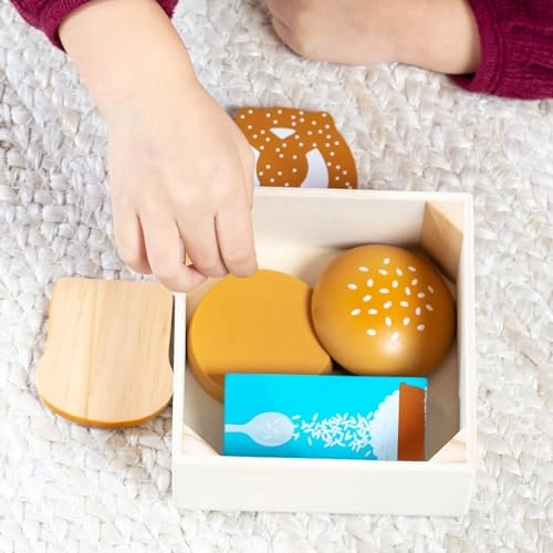 Wooden Food Groups Play Set - 9-Piece