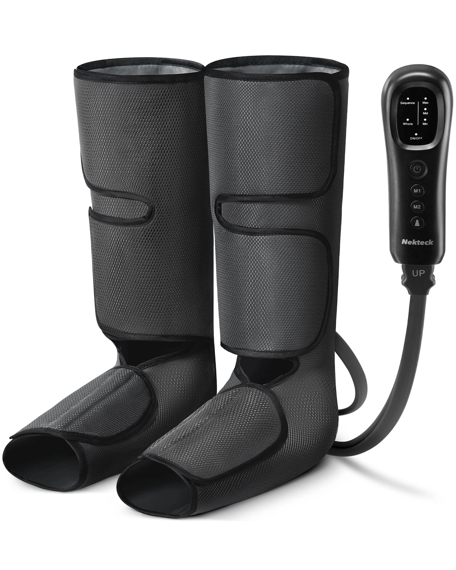 Nekteck Leg Massager - Air Compression Foot and Calf Hand-held Controller