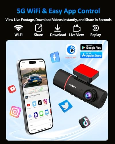 3 Channel Dash Cam - 4K+720P+720P 30 FPS