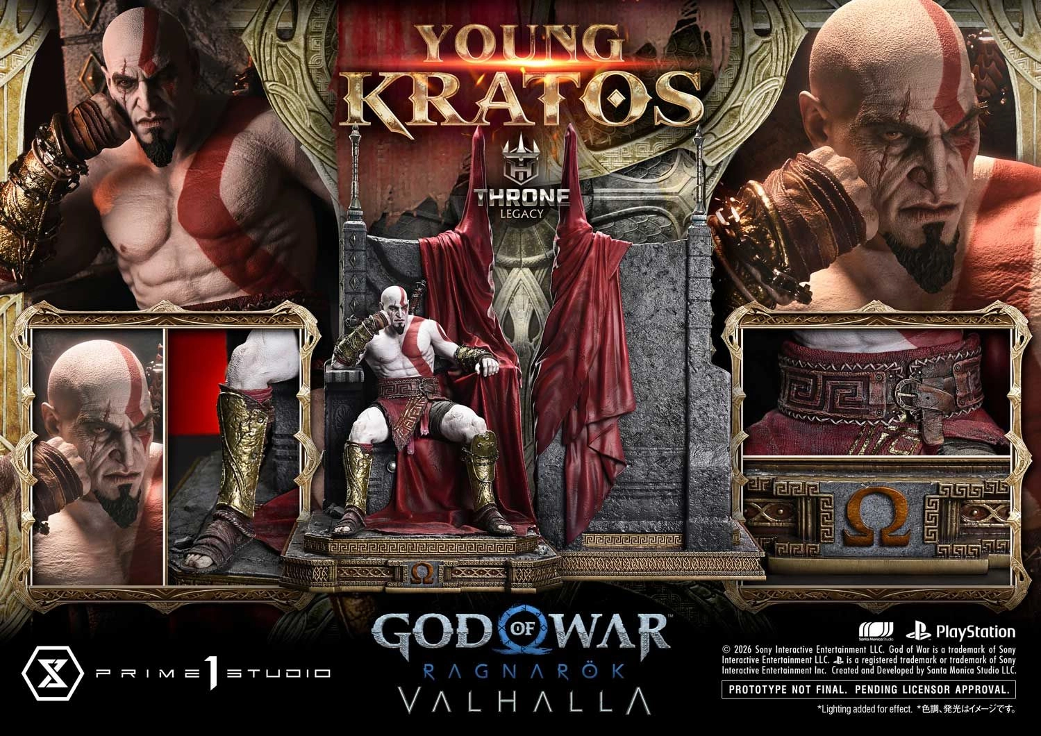 Young Kratos Throne Legacy - Polystone and other materials