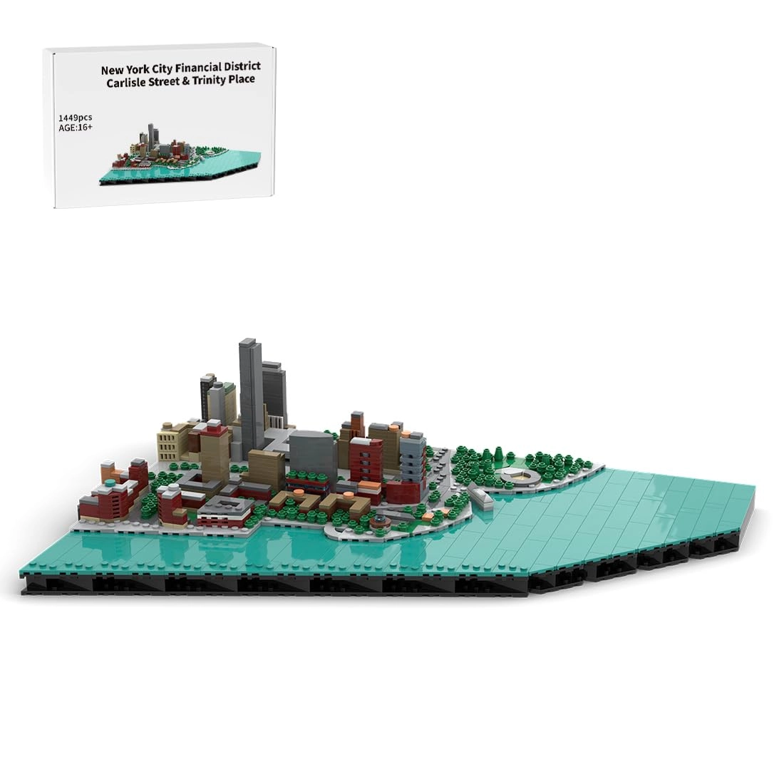Thinkizen New York City Financial District Puzzle (28U59DV7WYUUZDJKT8174C) - 1449 pcs