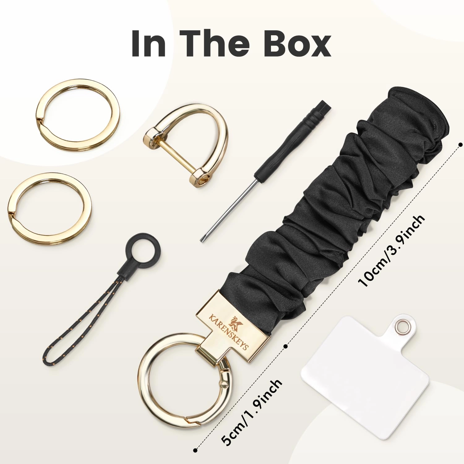 Scrunchie Keychain Wristlet - Colour