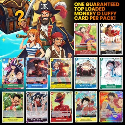 One Piece Card Game Booster Pack - 6 Sealed (OP-09/OP-10/OP-13) + Ultra Pro Card Sleeves - 100pcs