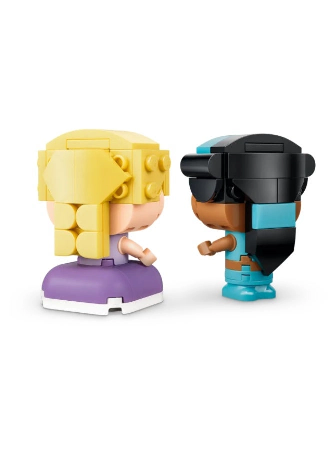 Disney Princess Mini Jasmine & Rapunzel Figures (43303) - 2 Mini Dolls Magic Lamp & Frying Pan