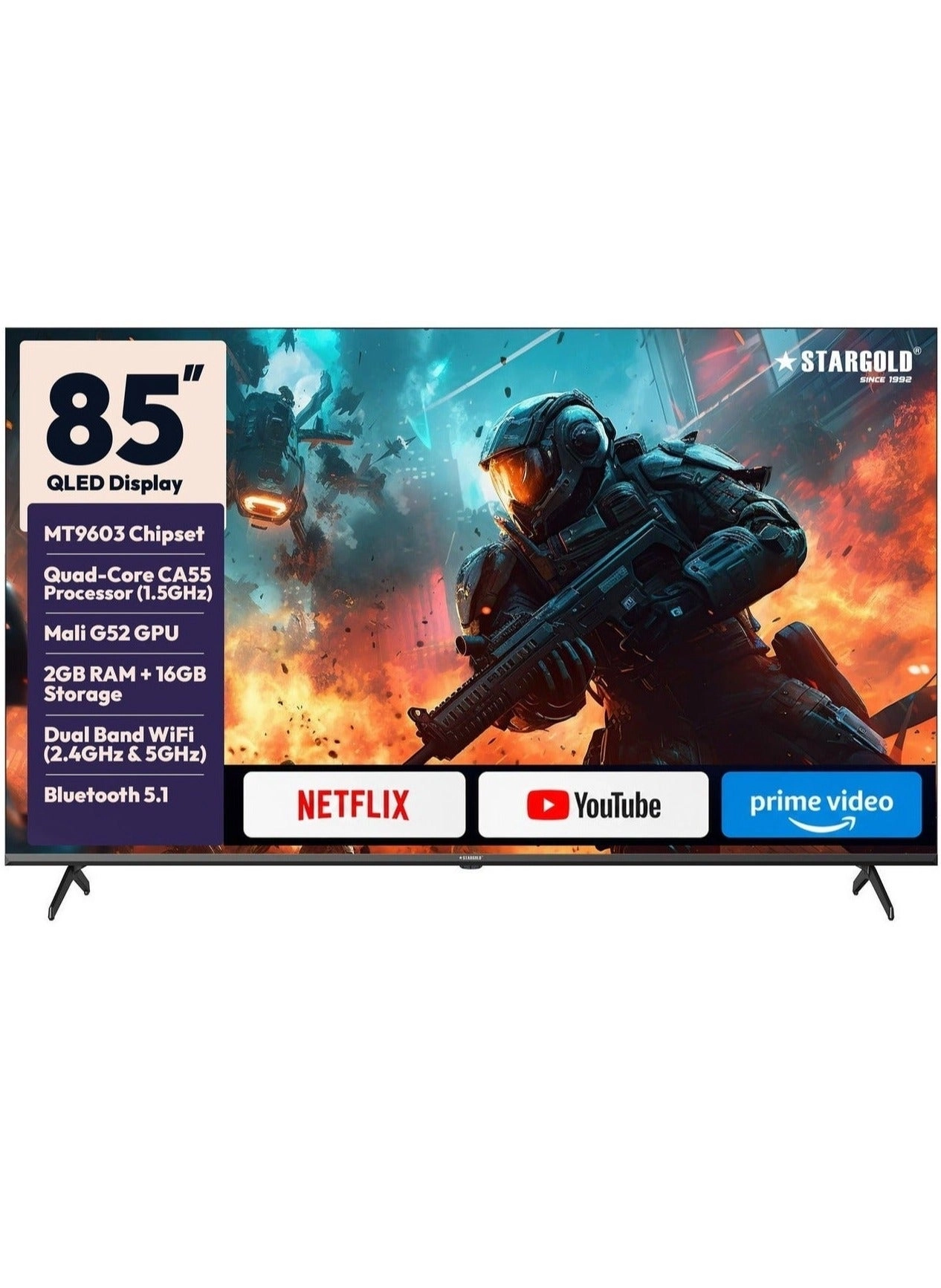 Stargold SG-C8525QLED SMART - 85 in