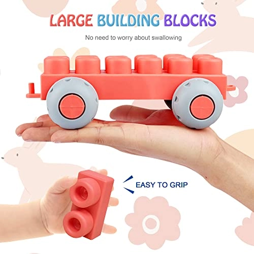 Baby Rubber Building Blocks - 80 Pieces